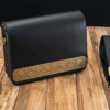 Crossbody Bag with Brass Ornament