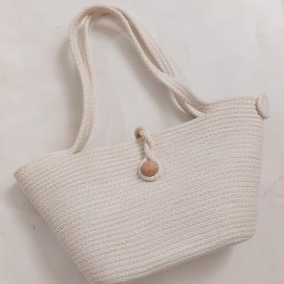 Just simple cotton cord shoulder bag