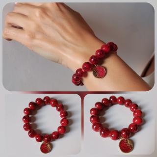 Vintage Red | Black bracelet