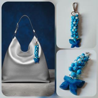 Blue butterfly bag charm 🦋