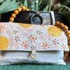 Nerm Wooden-beaded handle purse