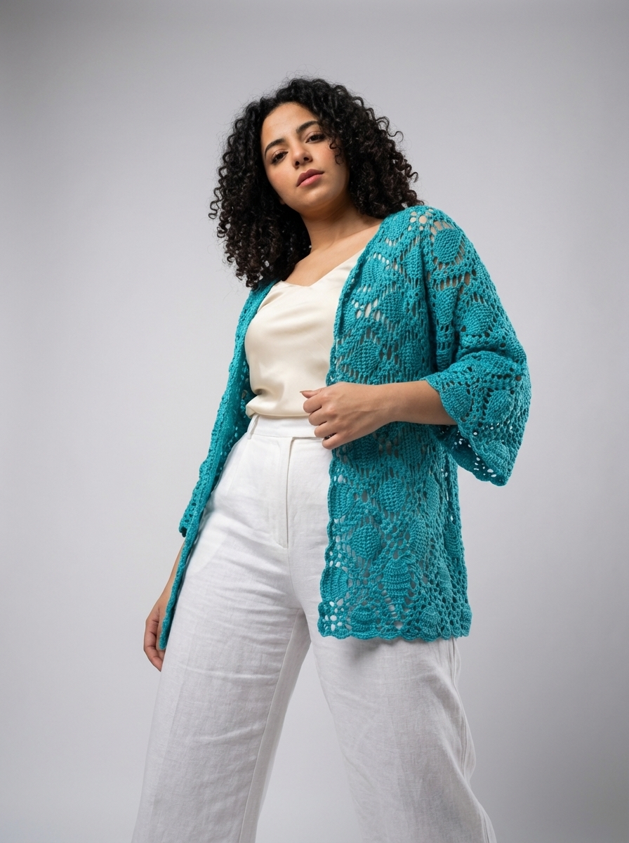 Summer crochet cardigan 1 Summer crochet cardigan