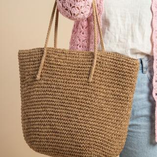 Handmade raffia bag