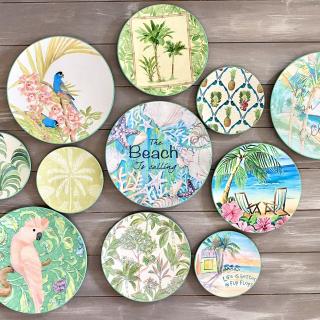"Las Palmas" Wall Decor Plates Collection
