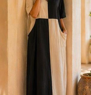 Dual Tone Breeze Cotton Dress