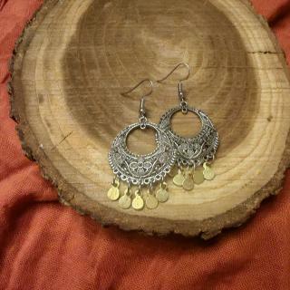 Silver color fallahy earrings
