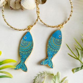 Mandala Fish Hoops