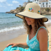 Stone flowers hat