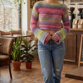 Boho Carnival Crochet Top
