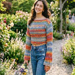 Boho Carnival Crochet Top