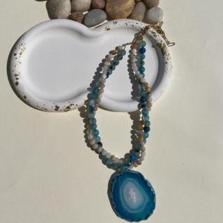 aqua jasper necklace