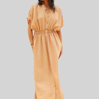 Long Beige Dress