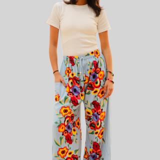 Flowers pants multicolor