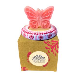 Butterfly Candle – Strawberry Scent