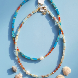Ocean blush necklaces