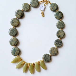 Olive green necklace