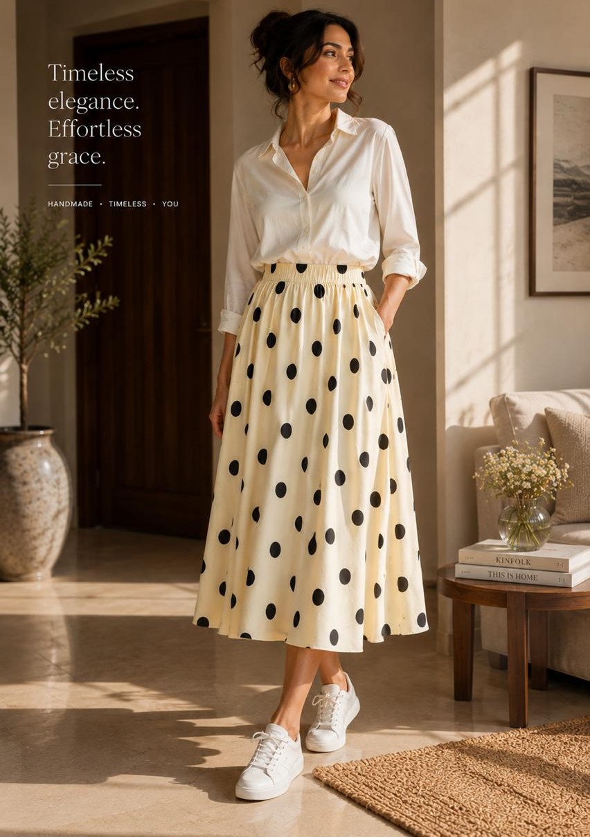 polka dots skirt 1 polka dots skirt