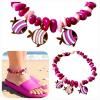 Fuschia | Rose fishes Anklet