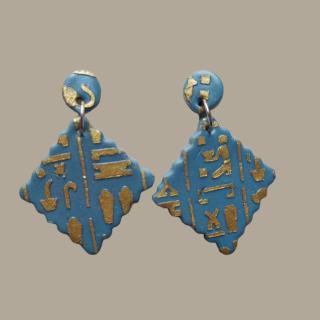 Polymer clay earring