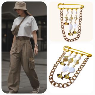 Yellow Fishes Pin