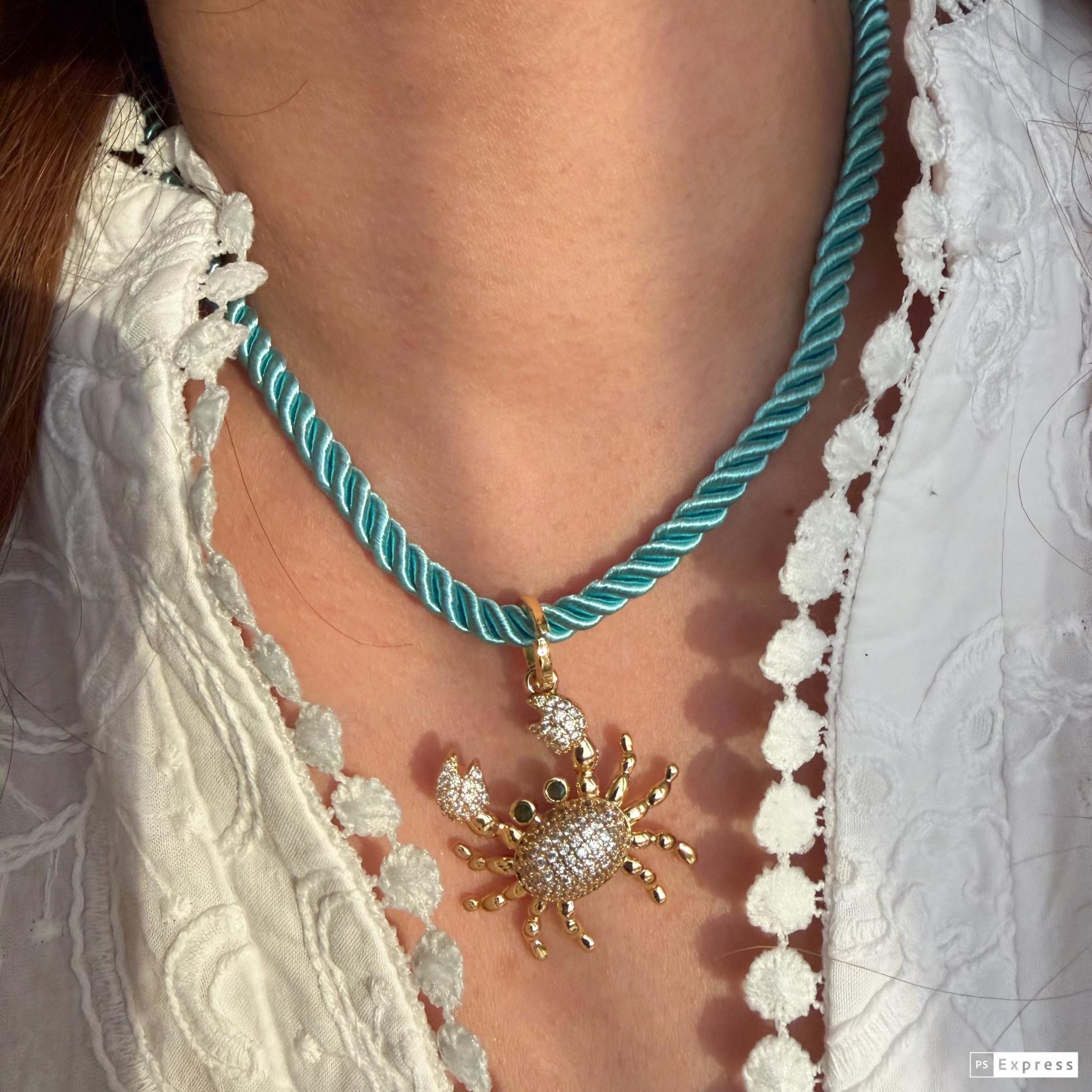 Namaste’s sparkling Crab necklace 1 Namaste’s sparkling Crab necklace