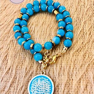 Agate bracelet rosary