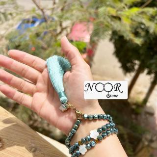 Green hematite rosary