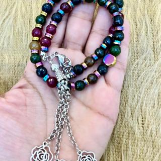 Agate bracelet rosary