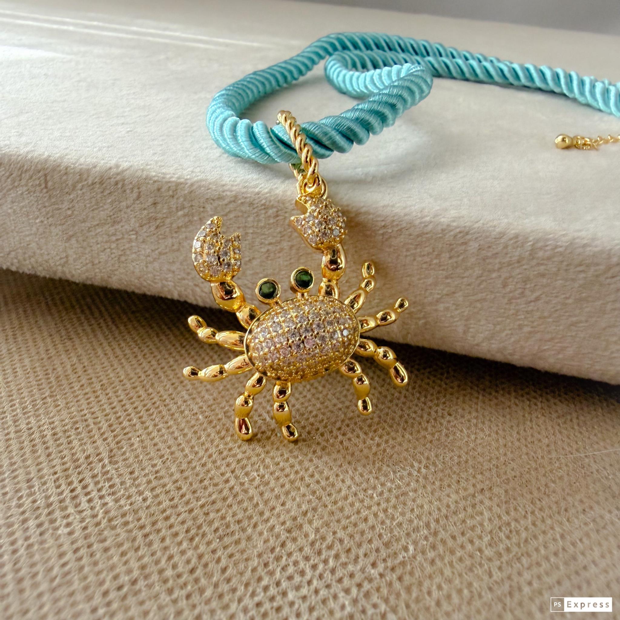 Namaste’s sparkling Crab necklace 3 8DB27980 E1A8 407F B27B 808719B56DA4 scaled