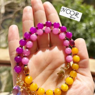 Agate rosary bracelet