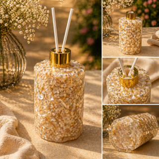 Luxury Shell Resin Reed Diffuser | Handmade Home Fragrance Décor