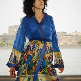 The Eternal Nile Chiffon Kimono