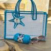 Ocean Breeze Mesh Tote with inner pouch