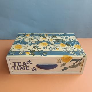 Floral tea box