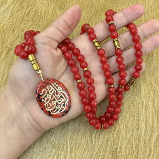 Red agate rosary