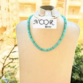 Blue agate necklace