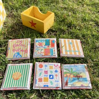 Yellow Summer Coasters