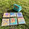 Aqua Palms Summer Coasters