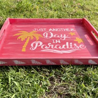 Pink Summer Tray