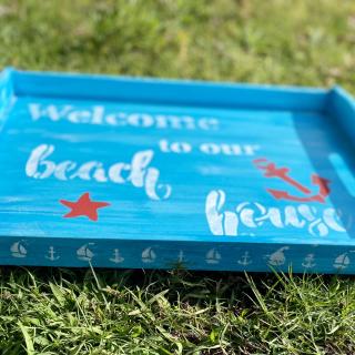 Turquoise Summer Tray