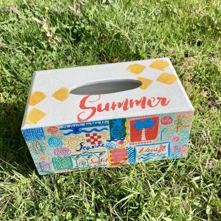 Retro Yellow Summer Tissue Box