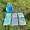 Blue Anchor Summer Coasters