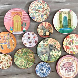 "Jaipur Dreams" Wall Plates Collection