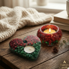 Handcrafted Resin Tea Light Holders - Elegant Glow Collection