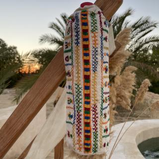Siwi Embroidered cotton Bottle holder 15*35