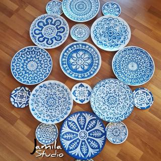 Round Blue Tiles