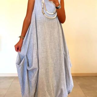 Linen dress(sleeves/sleeveless)