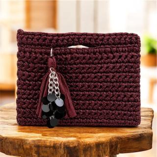 Maroon Clutch