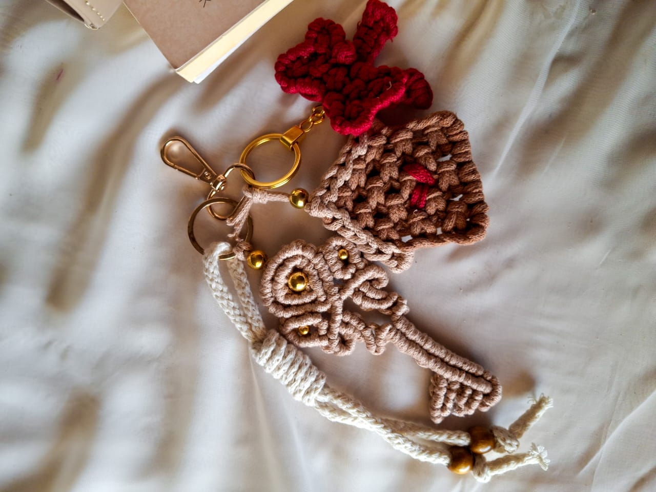 macrame bag charms 15 heartbeat charm