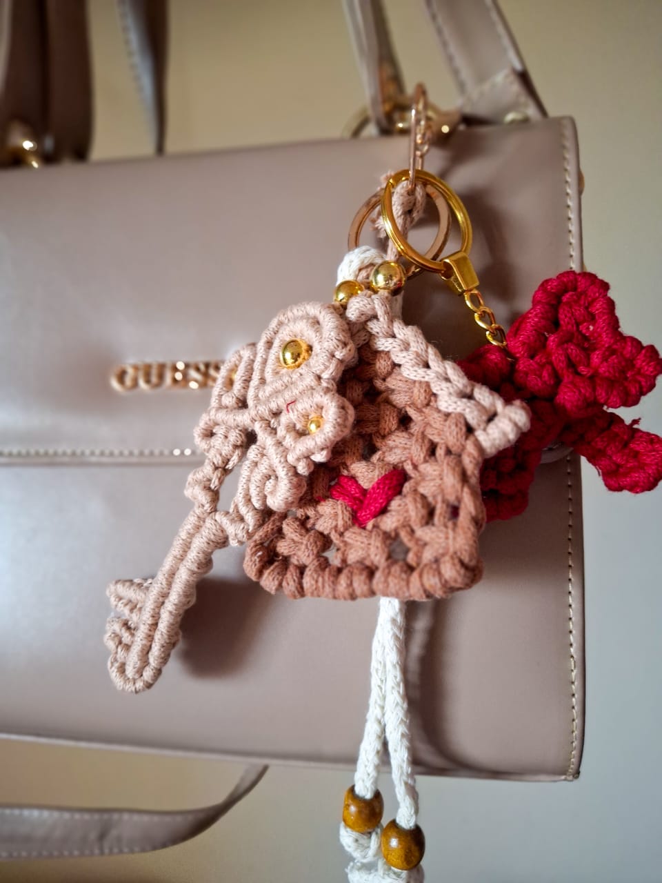 macrame bag charms 13 heartbeat charm